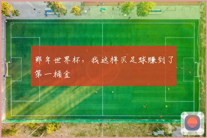 那年世界杯,我这样买足球赚到了第一桶金