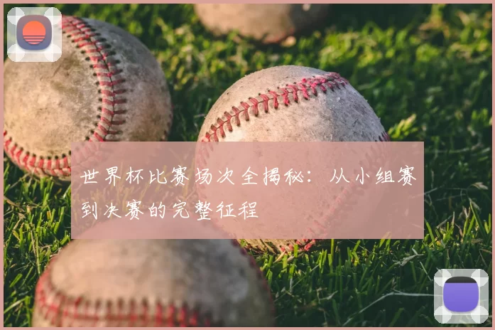 世界杯比赛场次全揭秘：从小组赛到决赛的完整征程